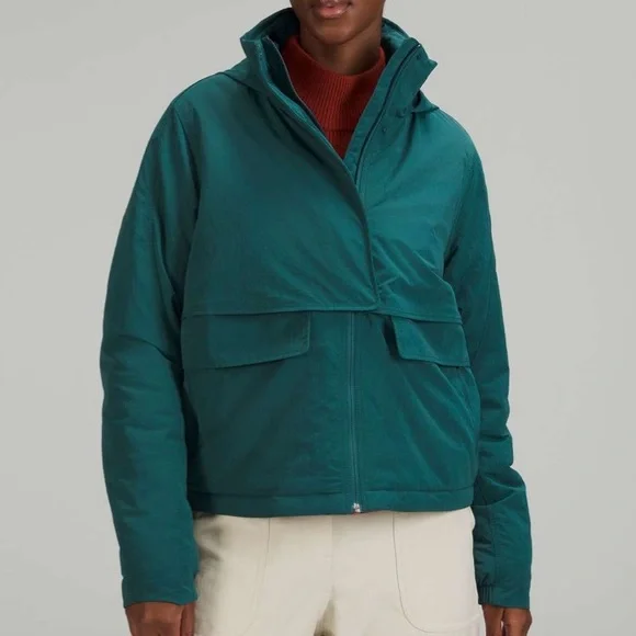 NWT Lululemon Always Effortless Insulated Jacket Green Jasper Size 4 - Picture 11 of 14